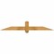 Ekena Millwork Eugene Rough Sawn Timber Gable Bracket, Western Red Cedar, 60"W x 10"H x 4"D x 4"F, 4/12 Pitch GBW060X10X0404EUG00RWR - alternate 1